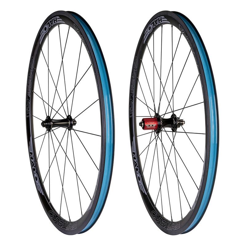 Halo Carbaura RC35 RS2 Supadrive Wheelset Black 700c Pair Campag