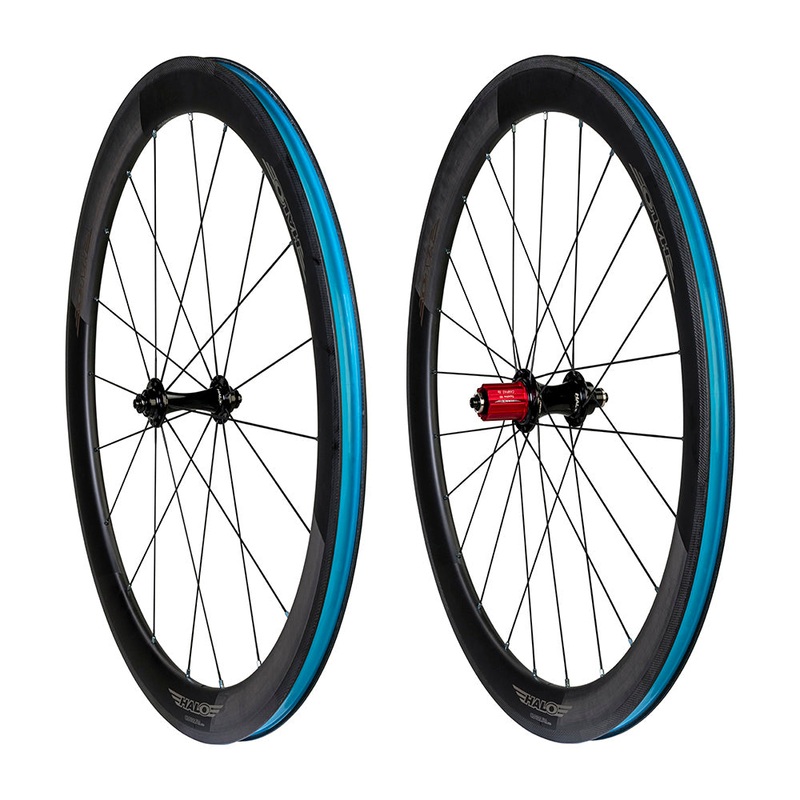Halo Carbaura RC50 RS2 Supadrive Wheelset Black 700c Pair Campag