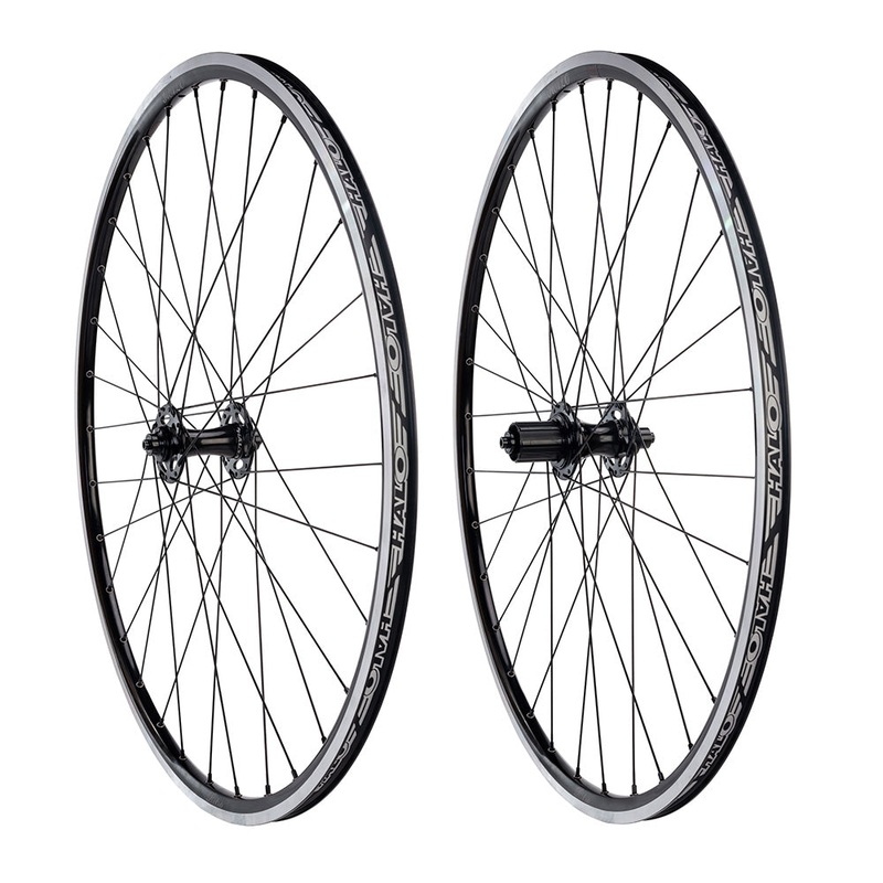 Halo Retro Black 700c Wheels Black 700c Pair HG