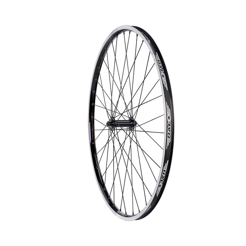 Halo White Line Tour Deore 700c Wheels Black 700c Front