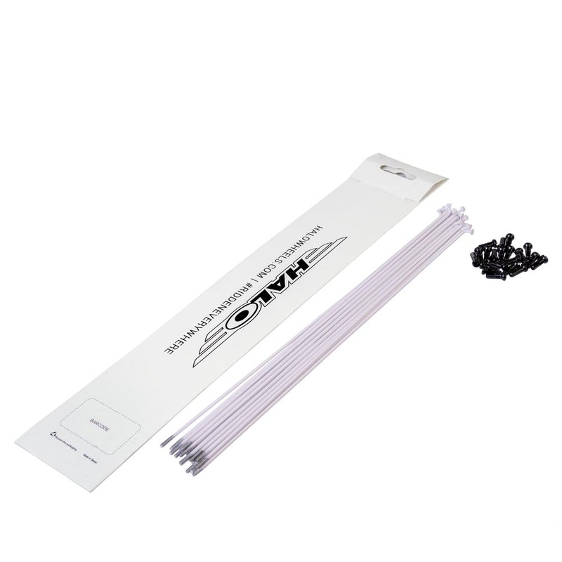Halo White Spokes 20 Pack White 184mm
