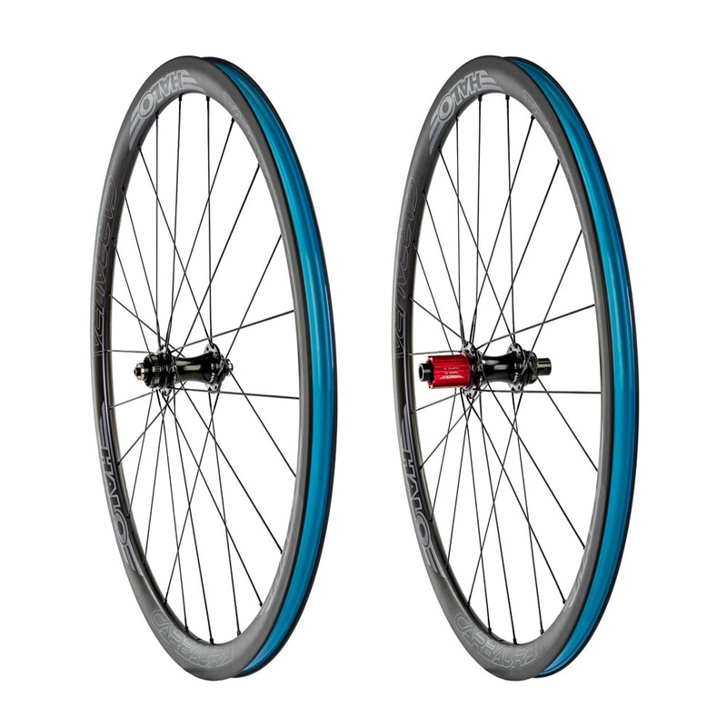 Halo Carbaura RCD 700c 30mm Wheelset Black 700c Pair Campag