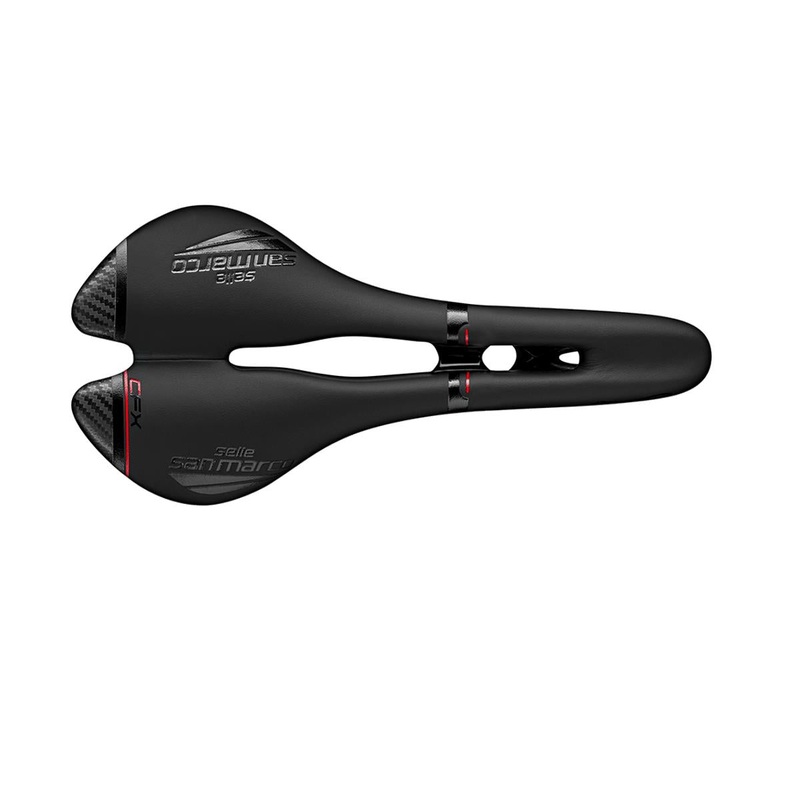 Selle San Marco Aspide Open-Fit Carbon FX Saddle Black/Black NARROW (S2)