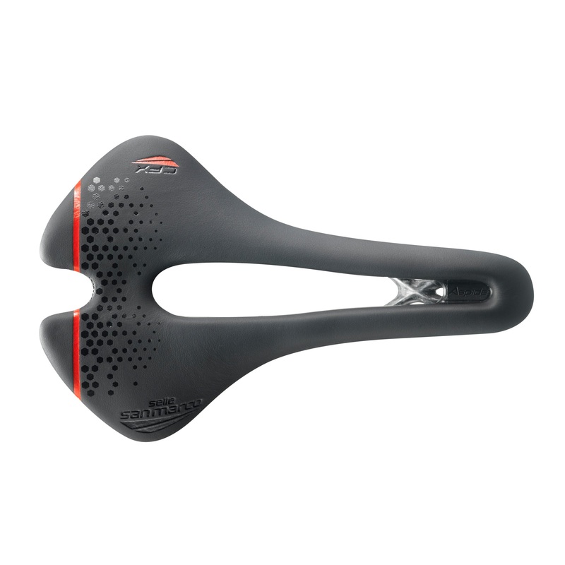 Selle San Marco Aspide Short Carbon FX Saddle Black/Black NARROW (S3)