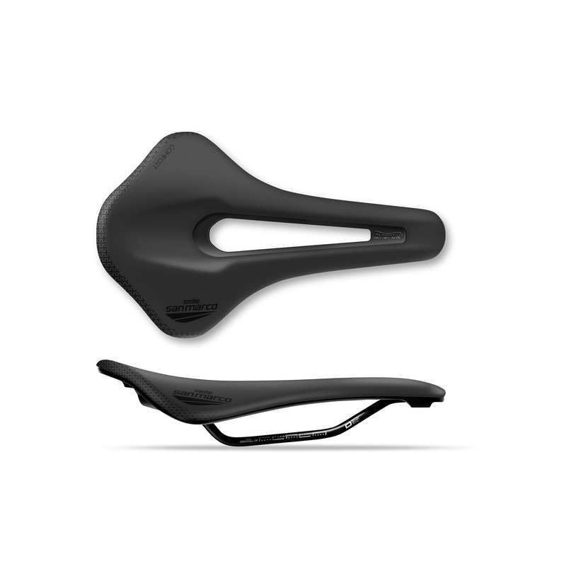 Selle San Marco Shortfit 2.0 Comfort Dynamic Saddle Black/Black S3