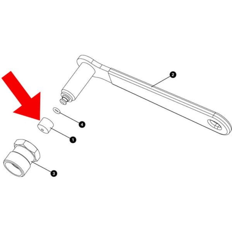 Park Tool 1202 - Replacement Small swivel foot for CCP-22/CWP-7 Black One size