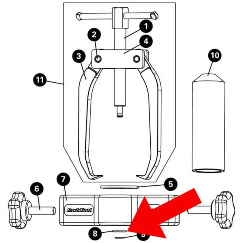 Park Tool 132S - No 8 Washer From CBP-3 Black One size