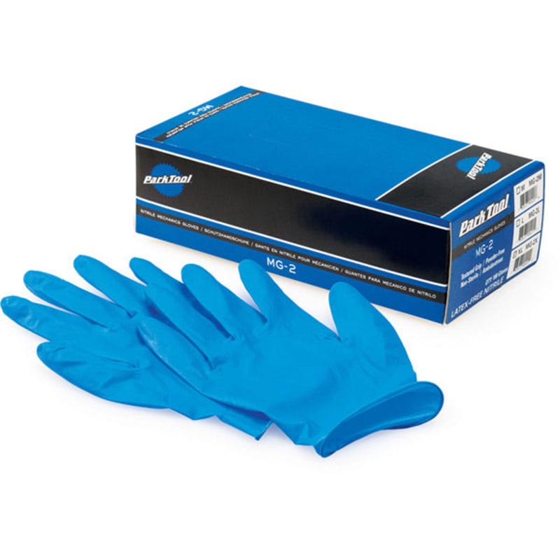 Park Tool Nitrile Mechanics Gloves Blue Small
