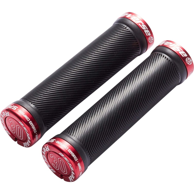 Reverse Components Spin Lock On Grips Black/Red