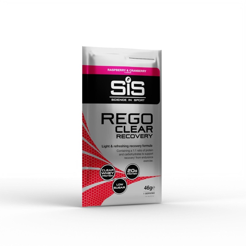 Science in Sport REGO Clear Whey Protein Drink - 46g Sachet Box of 15 Raspberry and Cranberry 46 g