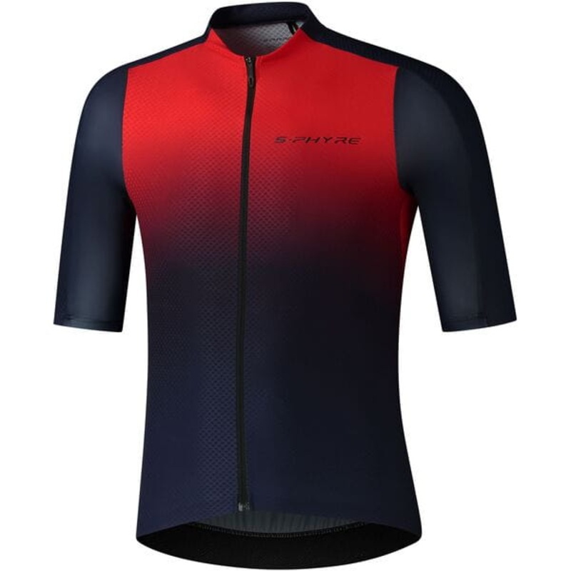 Shimano Clothing Men's S-PHYRE FLASH Jersey Red / Navy Medium