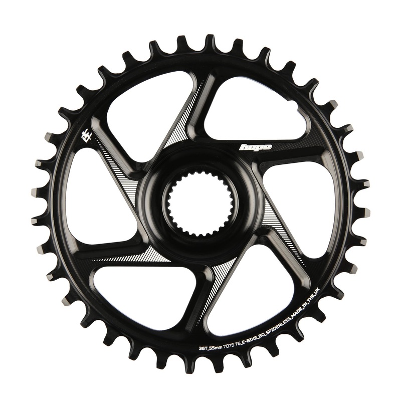 Hope R22 E-Bike Spiderless Retainer Ring - Bosch Gen 4 (55mm Wide) 34T Black