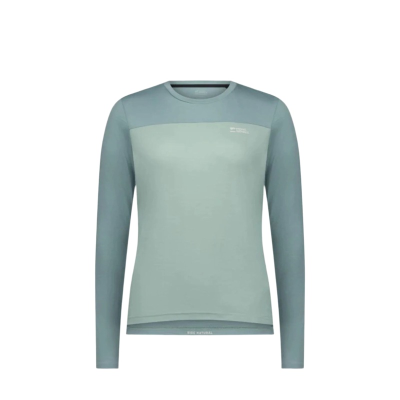 Mons Royale Women's Diversion Merino Long Sleeve Jersey Dew / Desert Sage XS