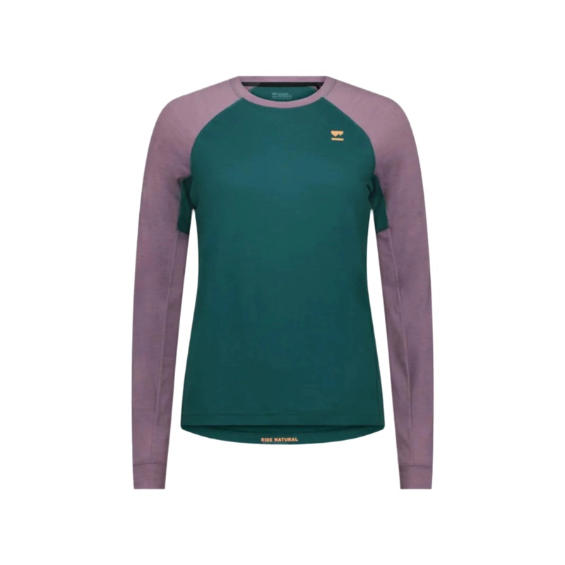 Mons Royale Women's Tarn Merino Long Sleeve Jersey Abyss / Mauve XS