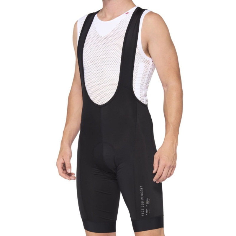 100% Exceeda Bib Shorts Black/Charcoal S
