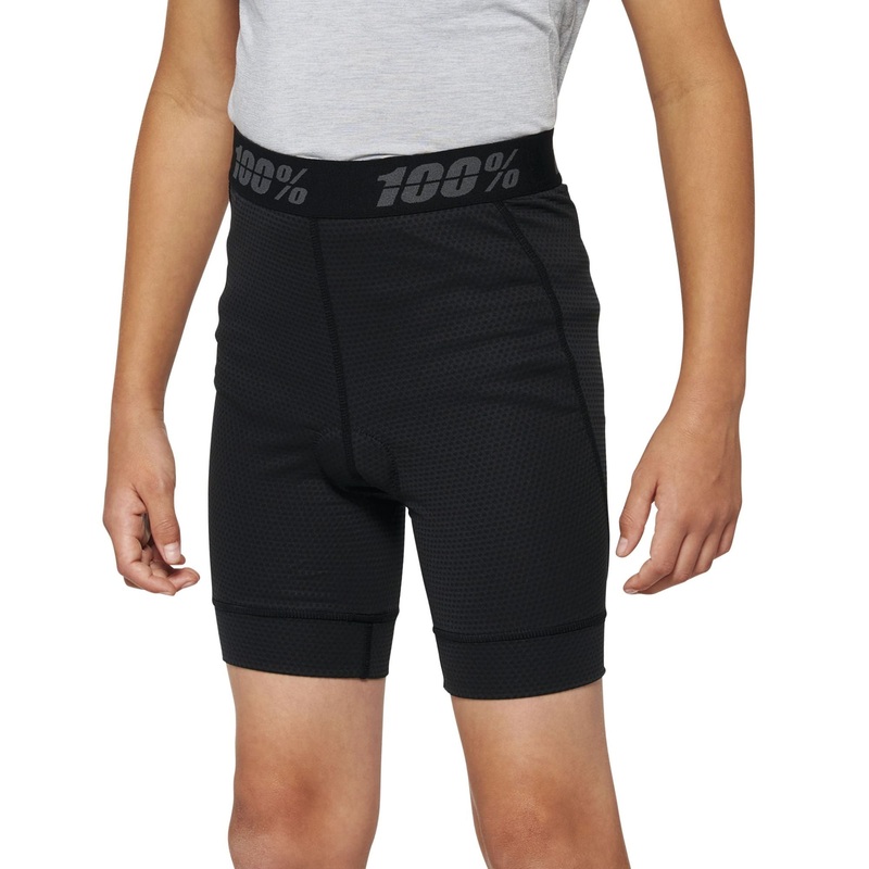 100% Ridecamp Youth Shorts with Liner Black 22