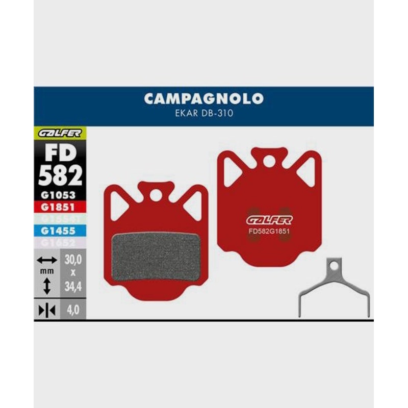 Galfer Advanced Disc Brake Pads Campagnolo - Ekar