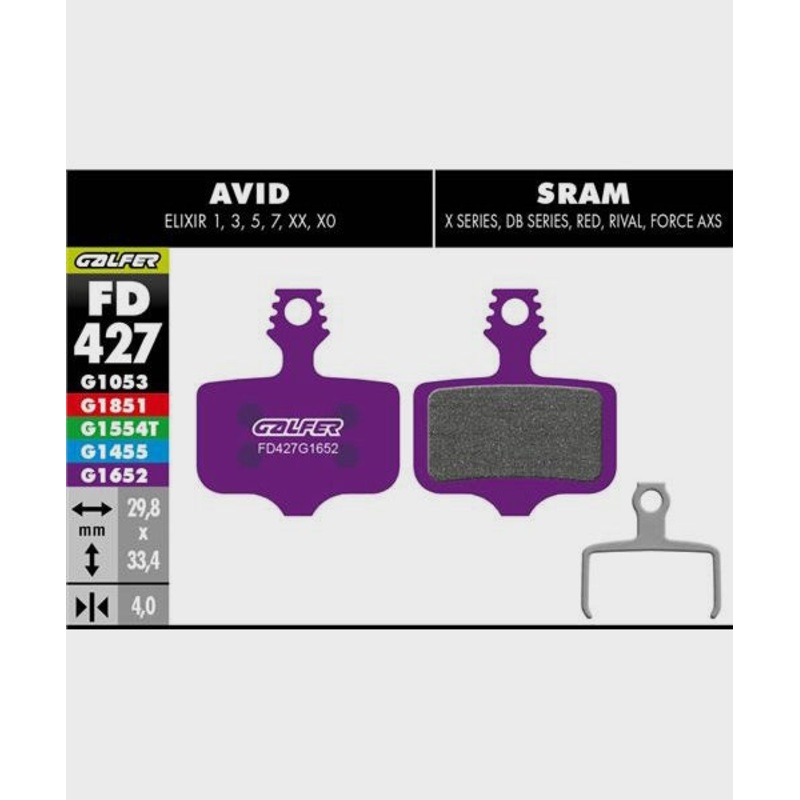 Galfer E-Bike Disc Brake Pads Avid - Elixir | SRAM - XX