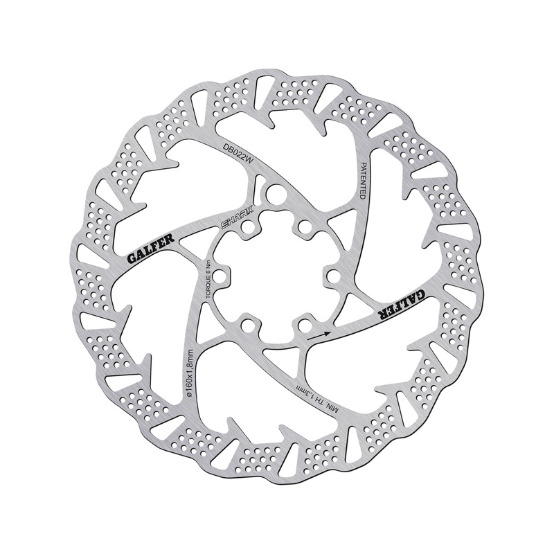 Galfer Shark Disc Brake Rotor 6-Bolt 160 x 1.80mm