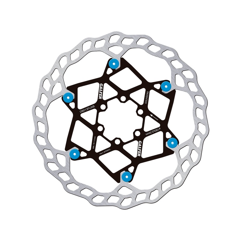 Galfer Wave Floating Disc Brake Rotor 6-Bolt Blue 180 x 2.00mm