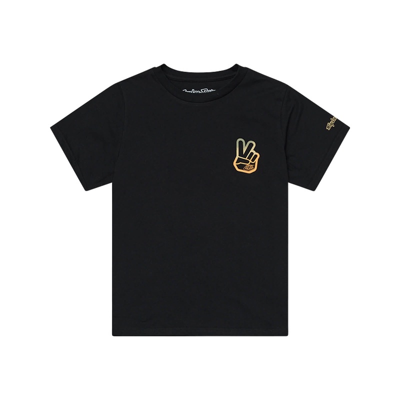 Troy Lee Designs Peace Out Youth Short Sleeve T-Shirt Black S
