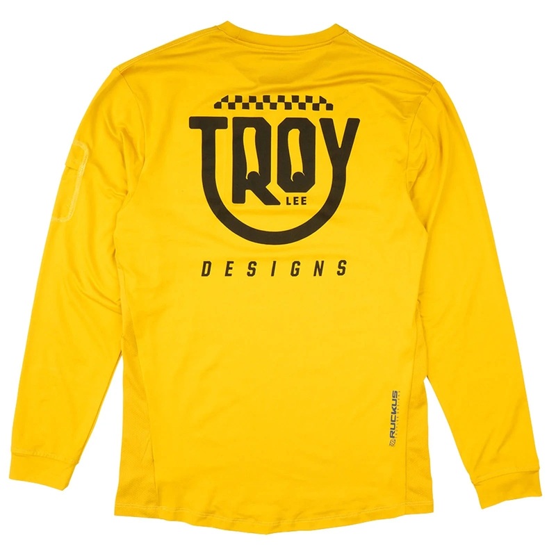 Troy Lee Designs Ruckus Ride Youth Long Sleeve Jersey Eyez - Safron XS