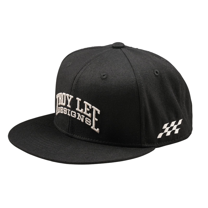 Troy Lee Designs Scholar Flat Bill Snapback Cap Black One Size