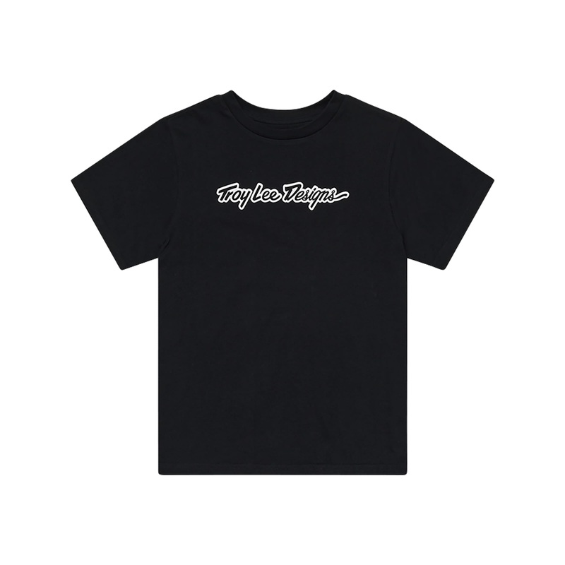 Troy Lee Designs Signature Short Sleeve Women's T-Shirt Signature - Black S
