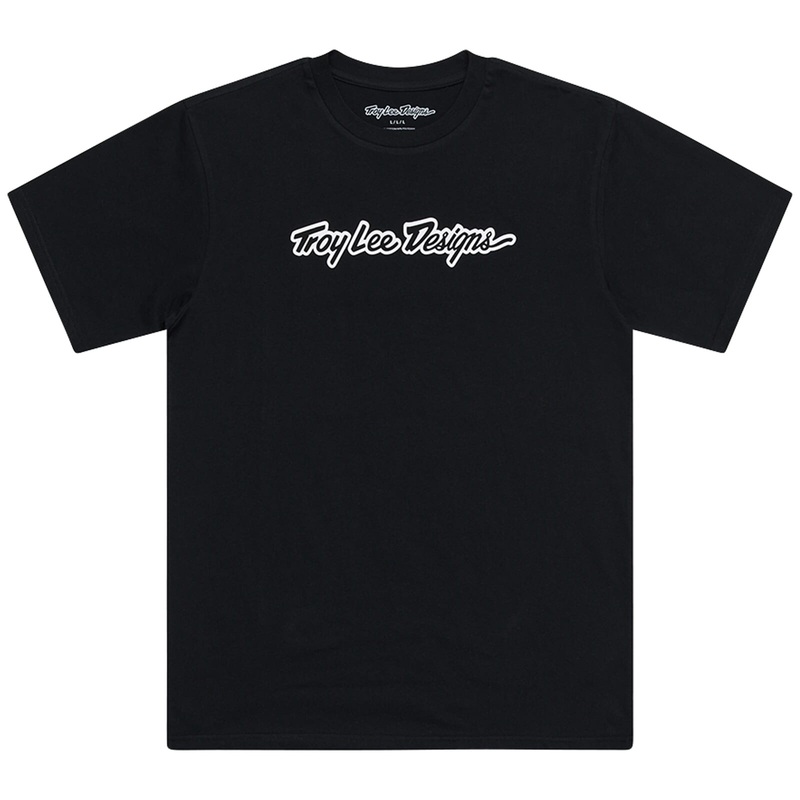 Troy Lee Designs Signature T-Shirt Signature - Black S