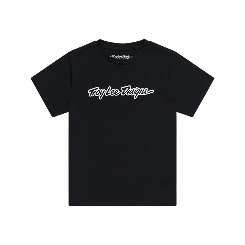 Troy Lee Designs Signature Youth Short Sleeve T-Shirt Signature - Black S