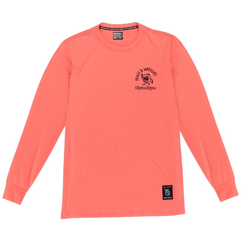 Troy Lee Designs Skyline Long Sleeve Ride Jersey P&W - Melon S