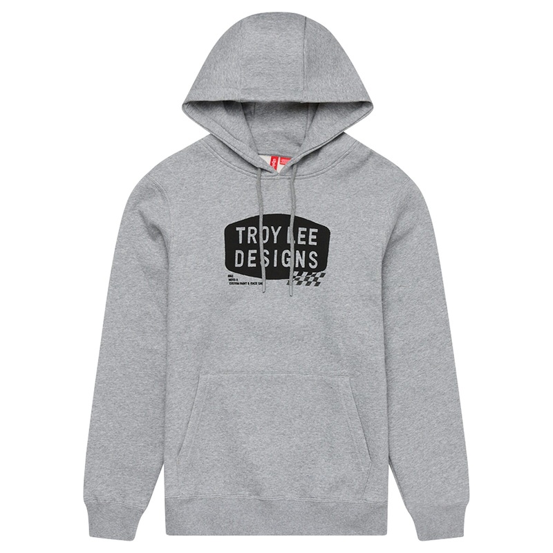 Troy Lee Designs Stamp Pullover Hoodie Grey Heather S