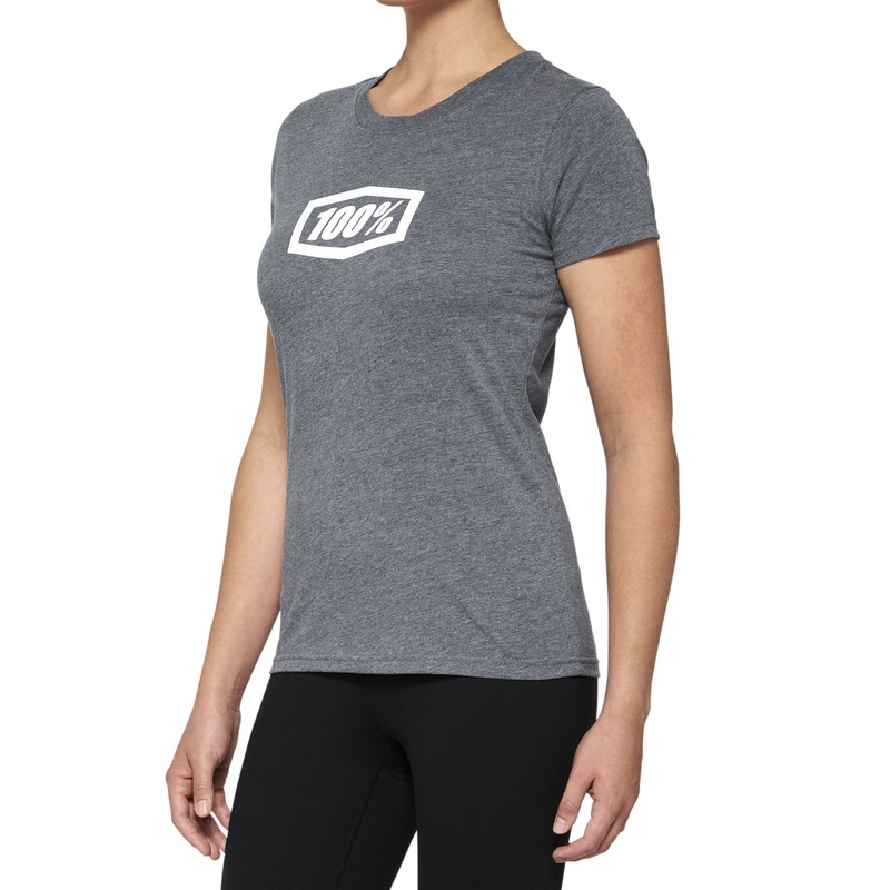 100% Icon Women's Short Sleeve T-Shirt Heather Grey XL