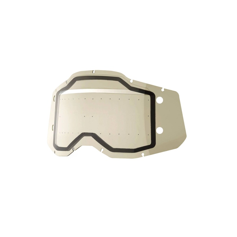 100% Racecraft 2 / Accuri 2 / Strata 2 Forecast Replacement Dual Pane Lens Smoke With Bumps