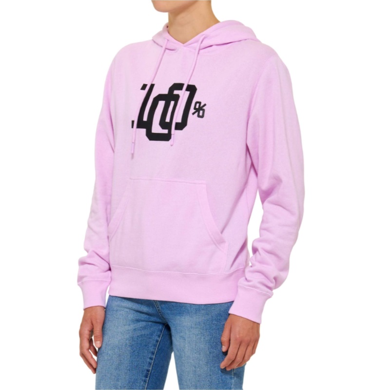 100% Varsity Women's Pullover Hoodie Fleece Lilac S