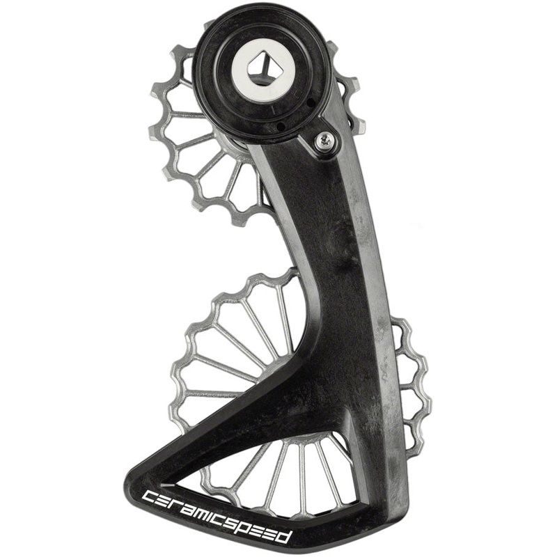 CeramicSpeed OSPW RS Pulley Wheel System SRAM Red/Force AXS - Coated Races 3D Printed Titanium Pulley Carbon Cage Ti
