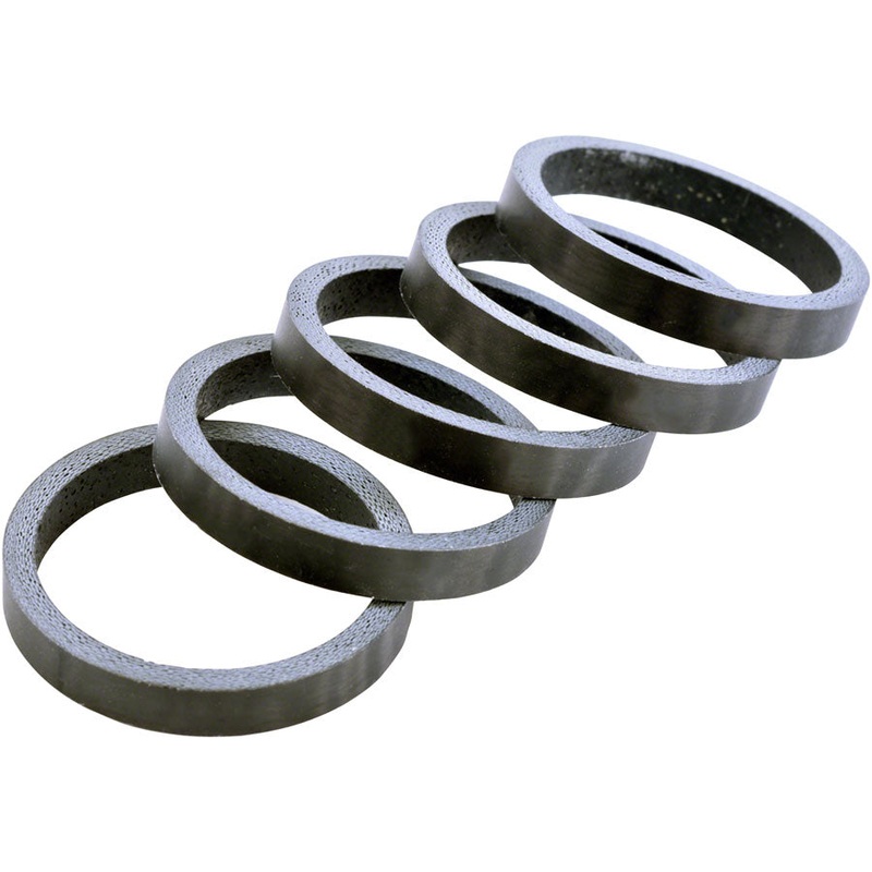 Wheels Manufacturing Carbon Headset Spacer - 1-1/8" 5mm Matte 5-pack