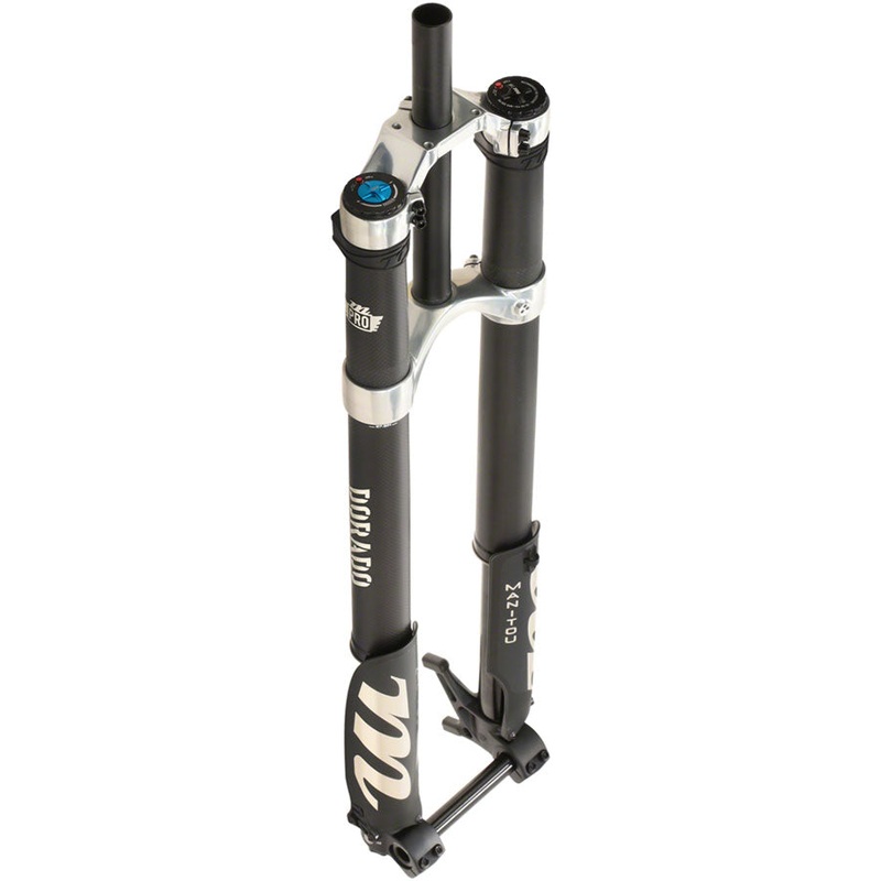 Manitou Dorado Pro Suspension Fork - 29" 203 mm 20 x 110 mm 57 mm Offset Straight Steerer BLK/Carbon Gen 2