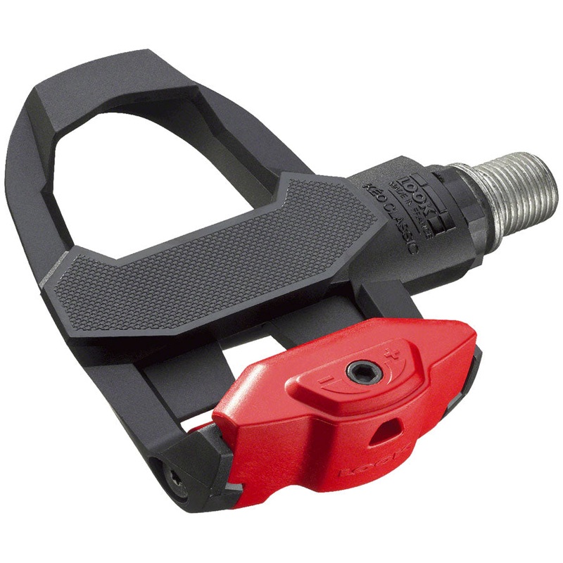 LOOK KEO CLASSIC 3 Pedals - Single Sided Clipless Chromoly 9/16" Black/Red