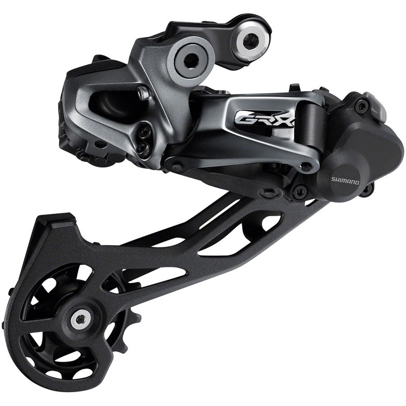 Shimano GRX RD-RX815 Rear Derailleur - 11-Speed Long Cage BLK With Clutch Di2 For 1x 2x