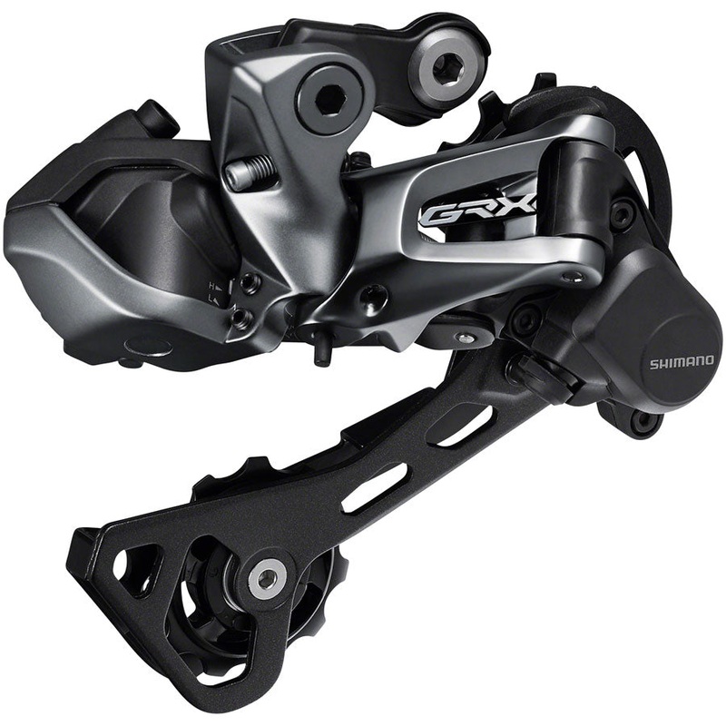 Shimano GRX RD-RX817 Rear Derailleur - 11-Speed Long Cage BLK With Clutch Di2 For 1x