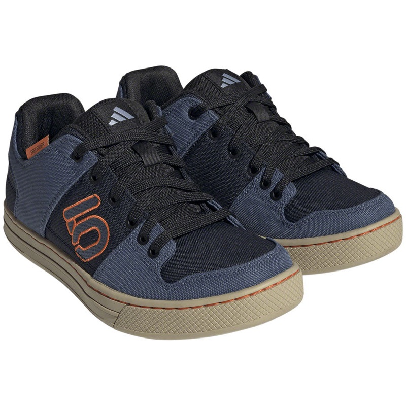 Five Ten Freerider Canvas Flat Shoes - Mens Core Legend Ink/Wonder Steel/Impact Orange 8.5