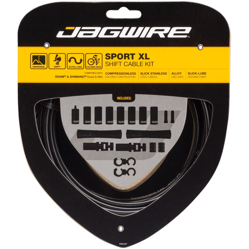 Jagwire Sport XL Shift Cable Kit SRAM/Shimano Black