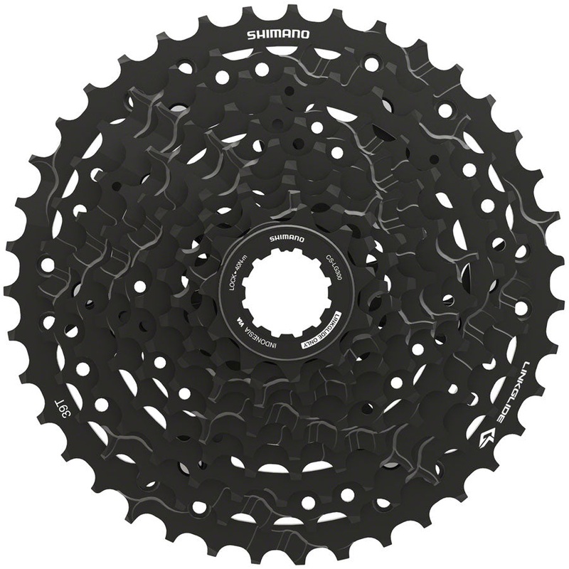 Shimano CUES  CS-LG300-10 Cassette - 10-Speed 11-39t LINKGLIDE Black