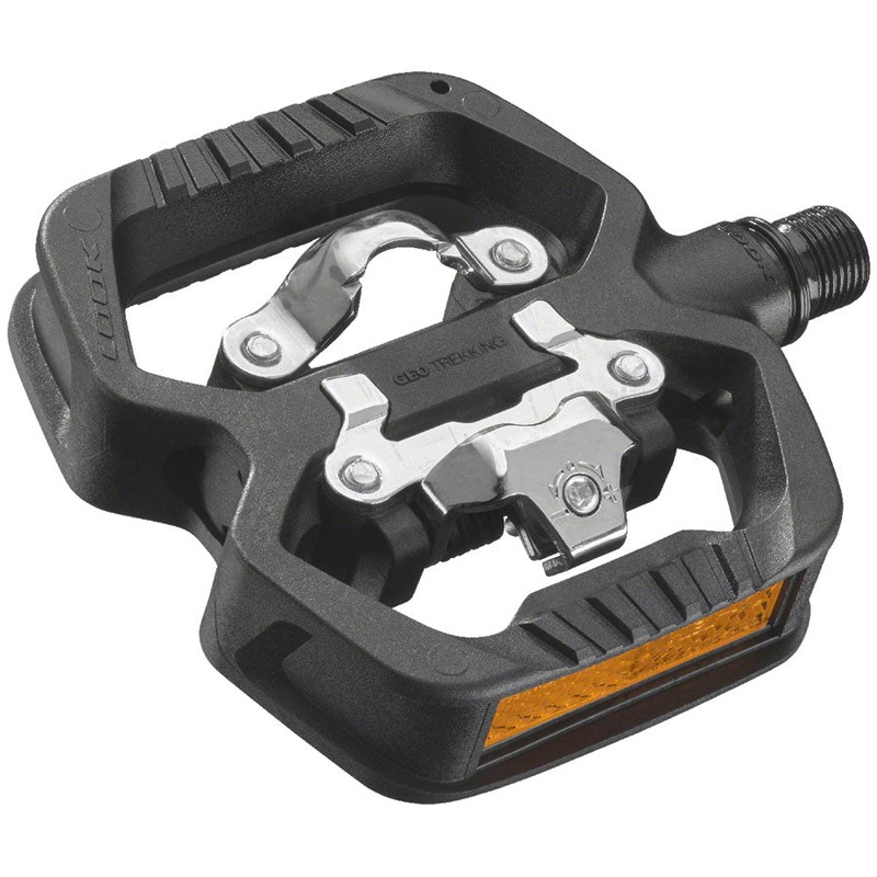LOOK GEO TREKKING Pedals - Single Side Clipless Platform Chromoly 9/16" BLK