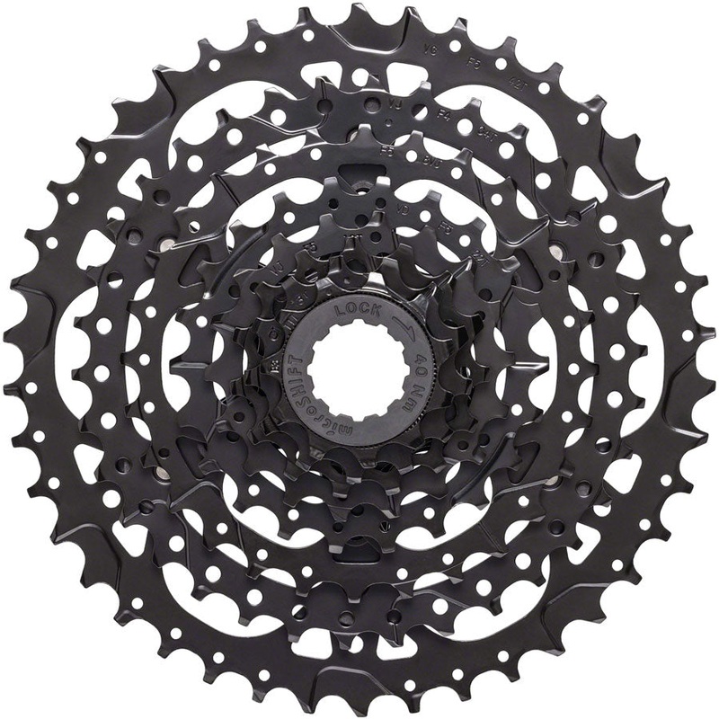 microSHIFT Acolyte Cassette - 8 Speed 11-42t Black ED Coated