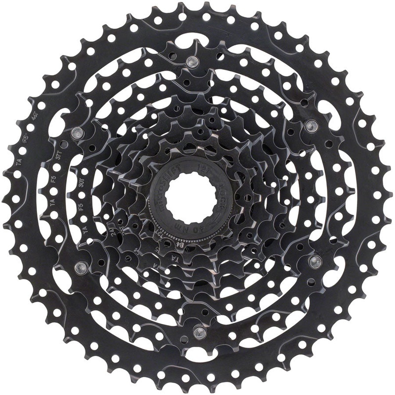 microSHIFT Acolyte Cassette - 8 Speed 12-46t Black ED Coated