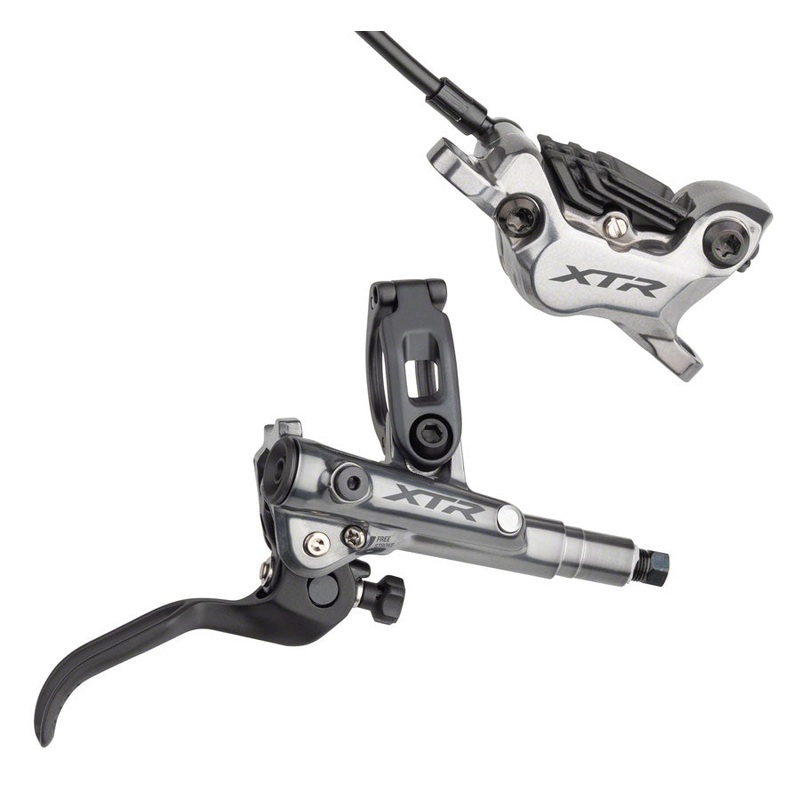 Shimano XTR BL- M9120/BR-M9120 Disc Brake Lever - Front Hydraulic Post Mount Finned Metal Pads Gray