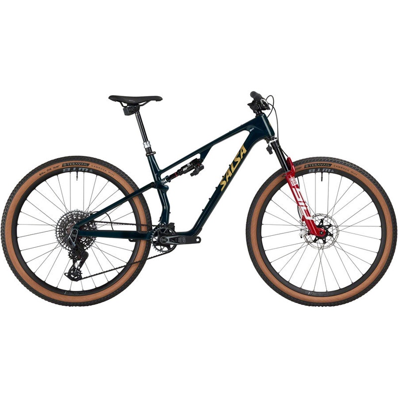 Salsa Spearfish C Deluxe XO AXS Transmission Bike - 29" Carbon Midnight Carbon X-Large