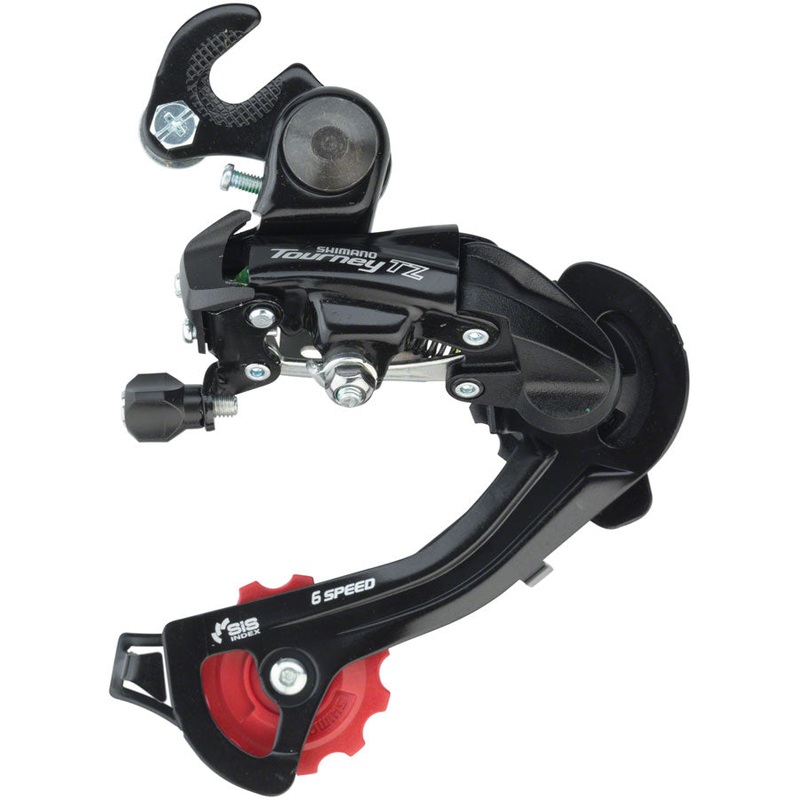 Shimano Tourney RD-TZ500 Rear Derailleur - 67 Speed Long Cage BLK Dropout Claw Hanger